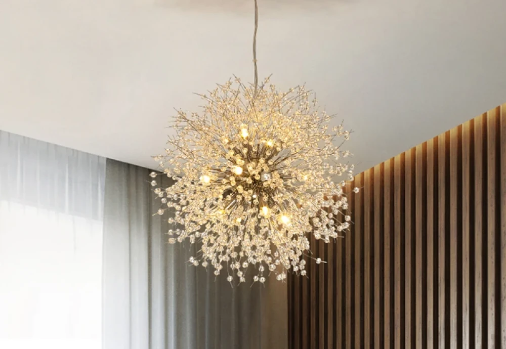 hanging globe chandelier