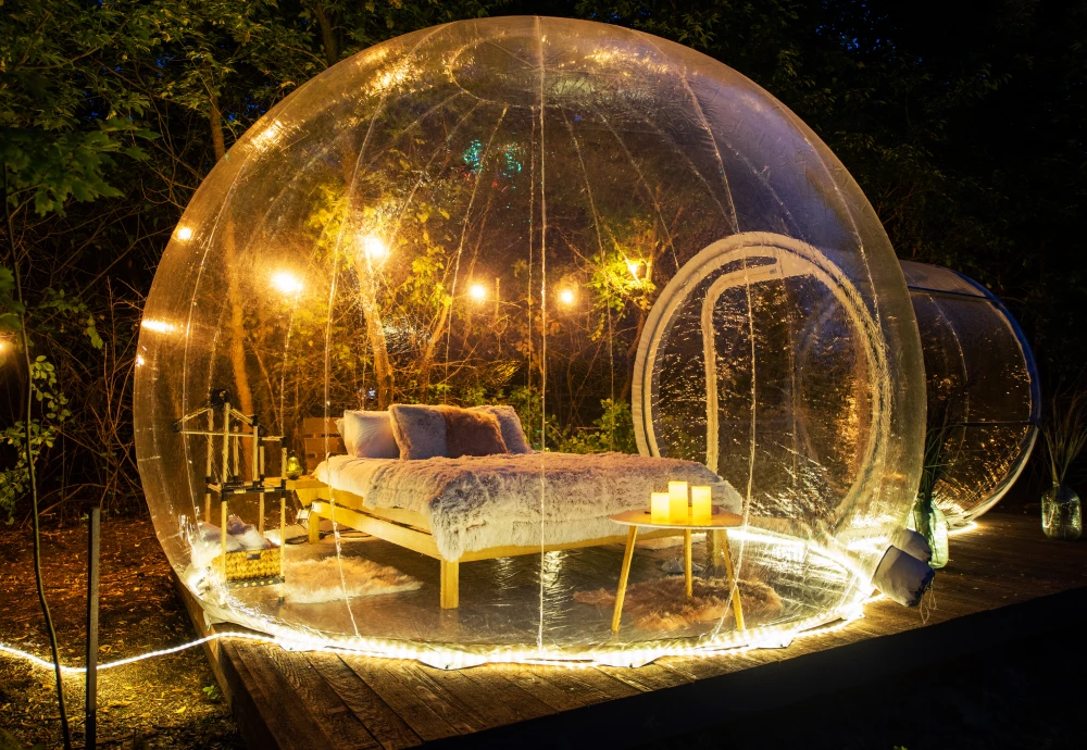 outdoor bubble tent